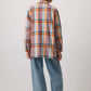 Giacca overshirt a quadri multicolor