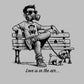 T-shirt unisex Love Is in the Air grigio mélange
