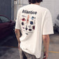 T-shirt Atlantico in cotone biologico con stampa
