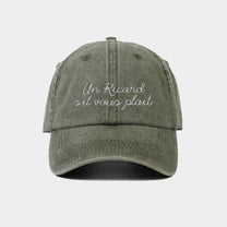 Cappellino vintage ricamato “Un Ricard, s’il vous plaît”