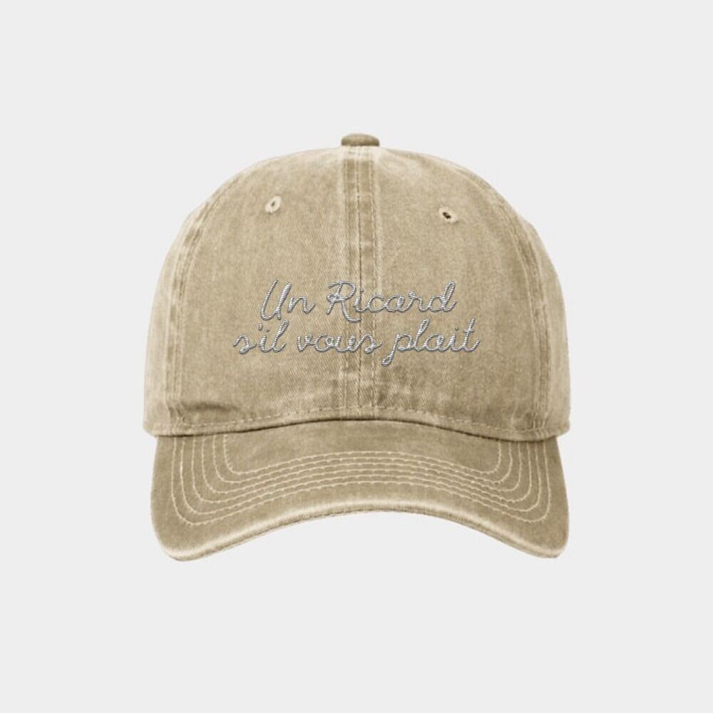 Cappellino vintage ricamato “Un Ricard, s’il vous plaît”