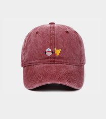 Cappellino ricamato Pokémon Ash stile vintage