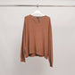 Maglione oversize con scollo a V in maglia morbida