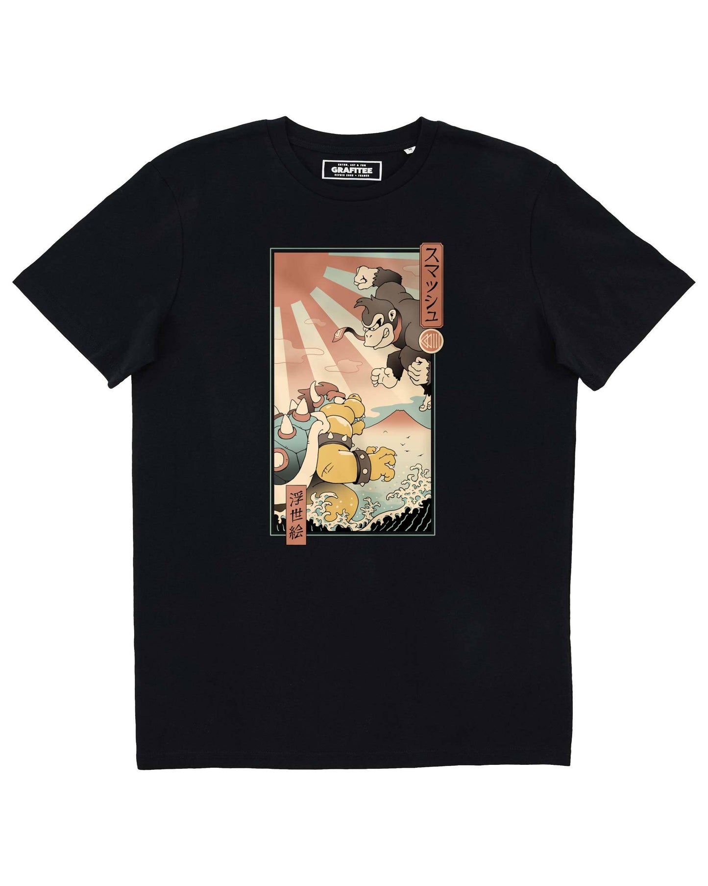 T-shirt Kaiju Smash con stampa giapponese