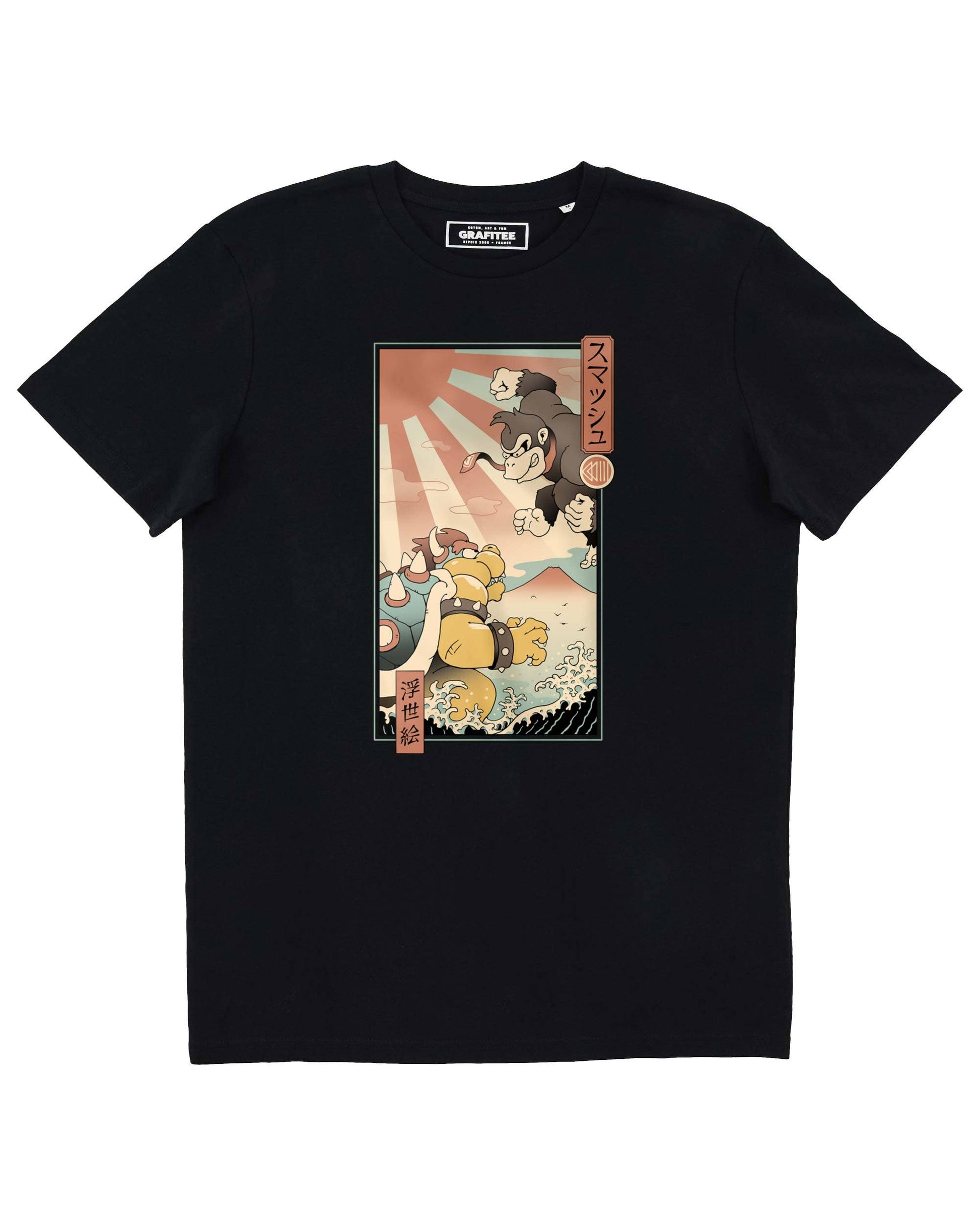 T-shirt Kaiju Smash con stampa giapponese