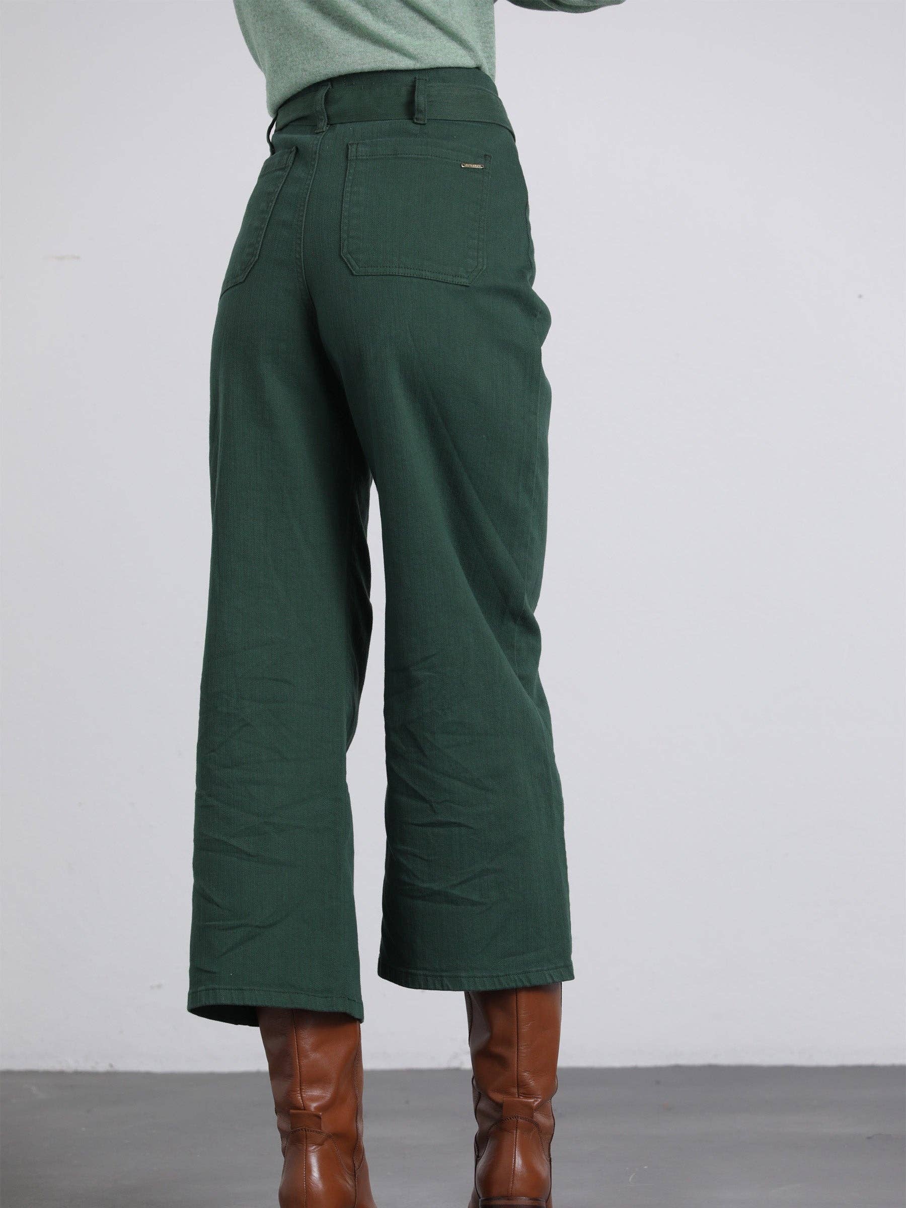 Pantaloni in twill con cintura