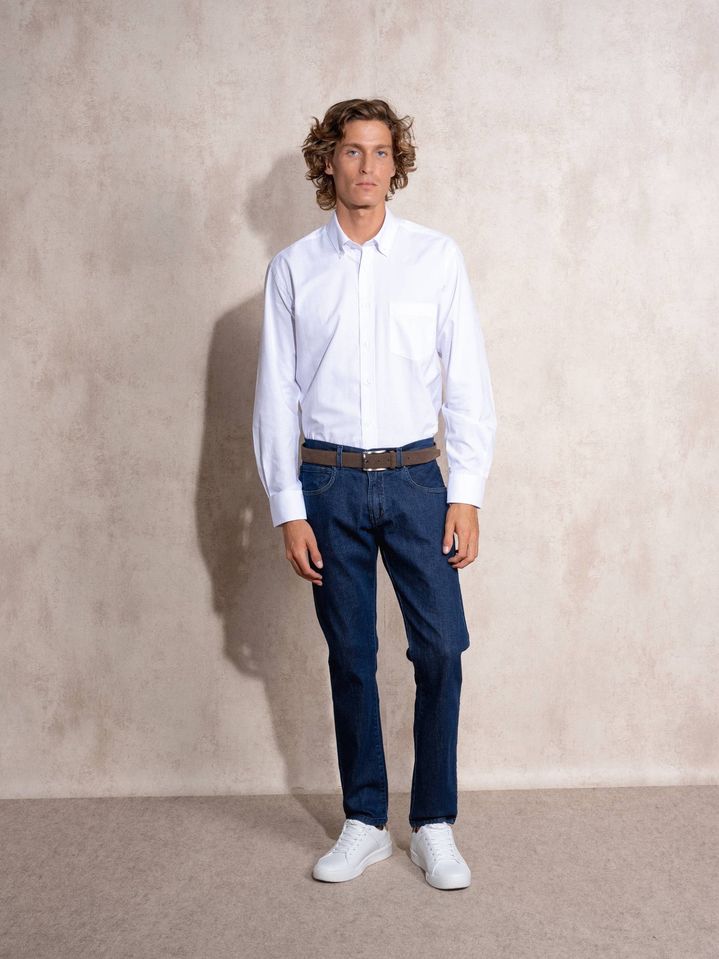 Jeans uomo in denim elasticizzato