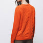 Maglione a maglia strutturata girocollo