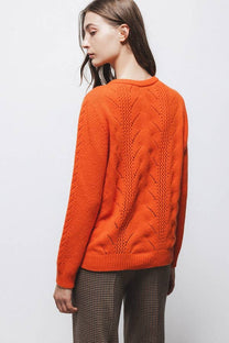 Maglione a maglia strutturata girocollo