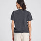 Maglia in cashmere a maniche corte Ellia grigio scuro mélange