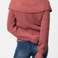 Maglione in maglia con maxi collo a scialle