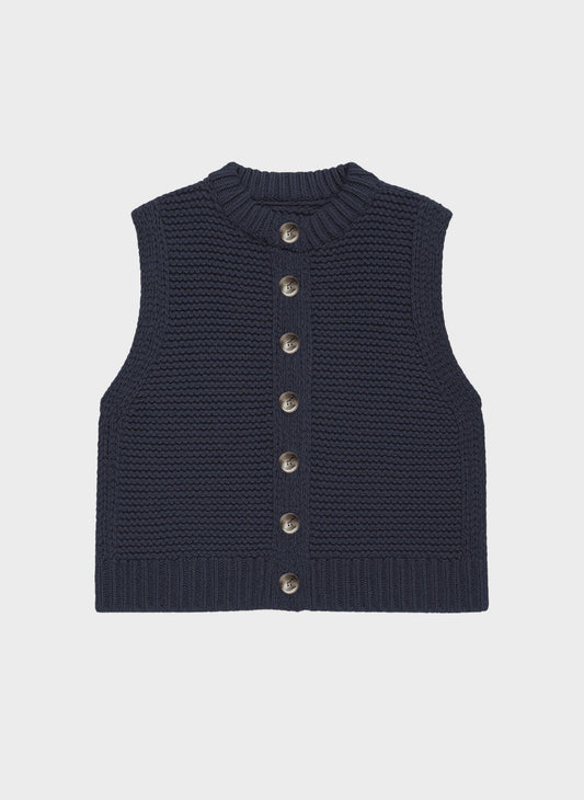 Cardigan senza maniche Lejicky blu navy