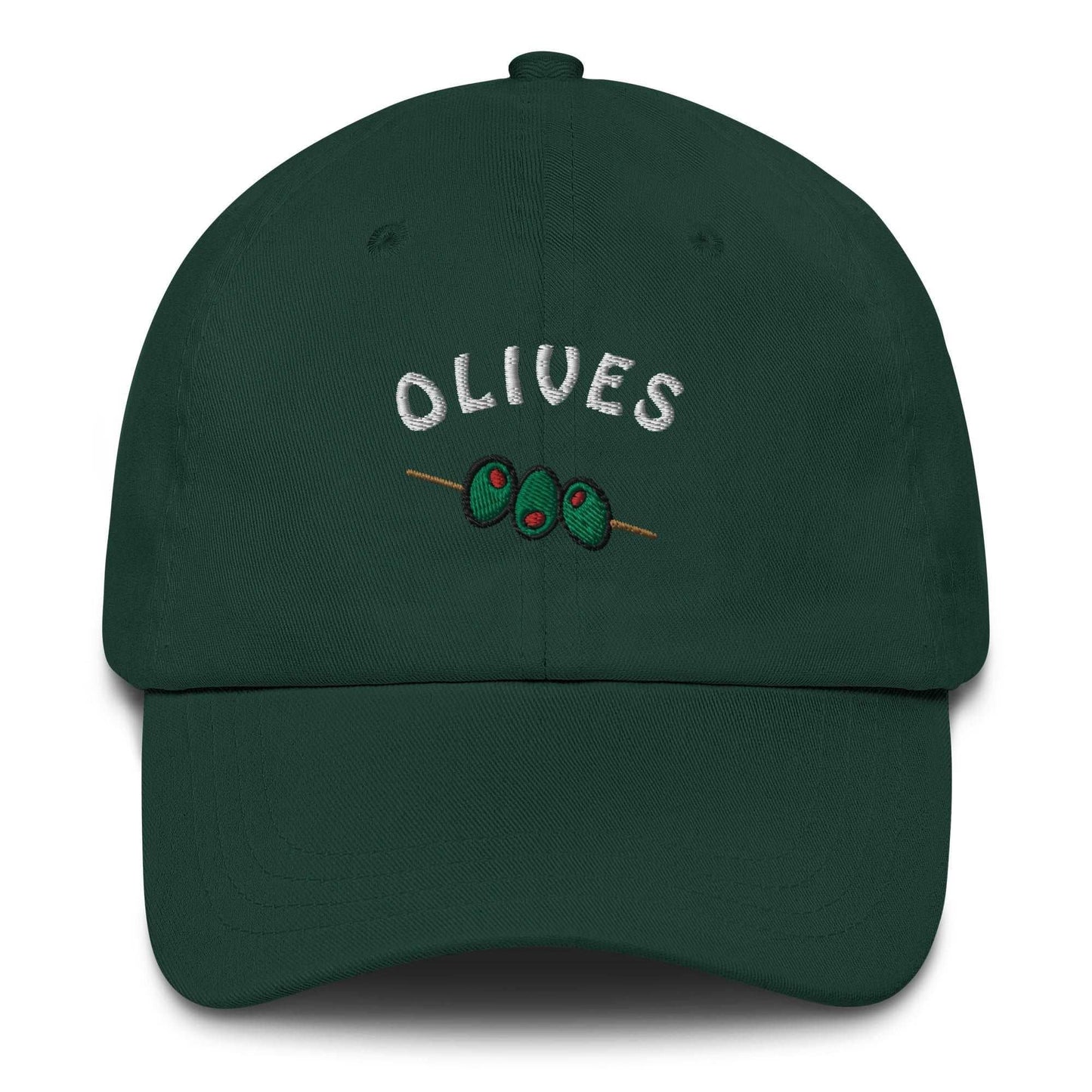 Cappellino da baseball ricamato Olives