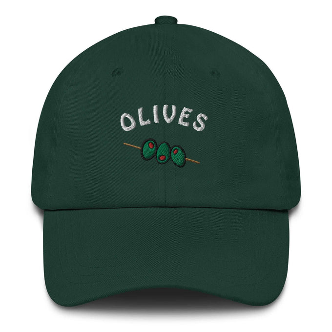 Cappellino da baseball ricamato Olives