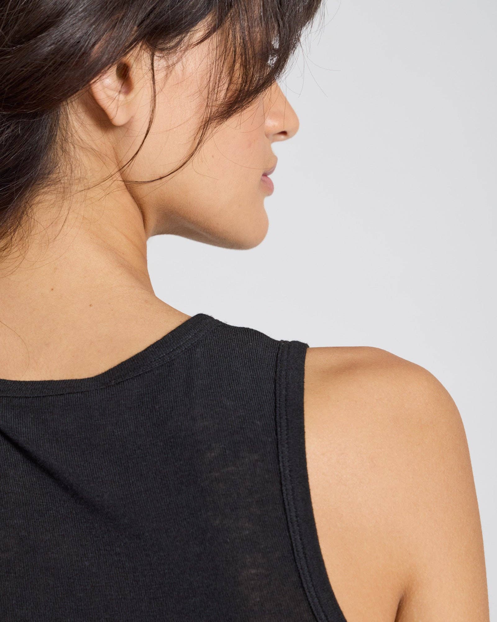 Top in lana Alberte nero