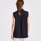 Gilet in denim Rita nero
