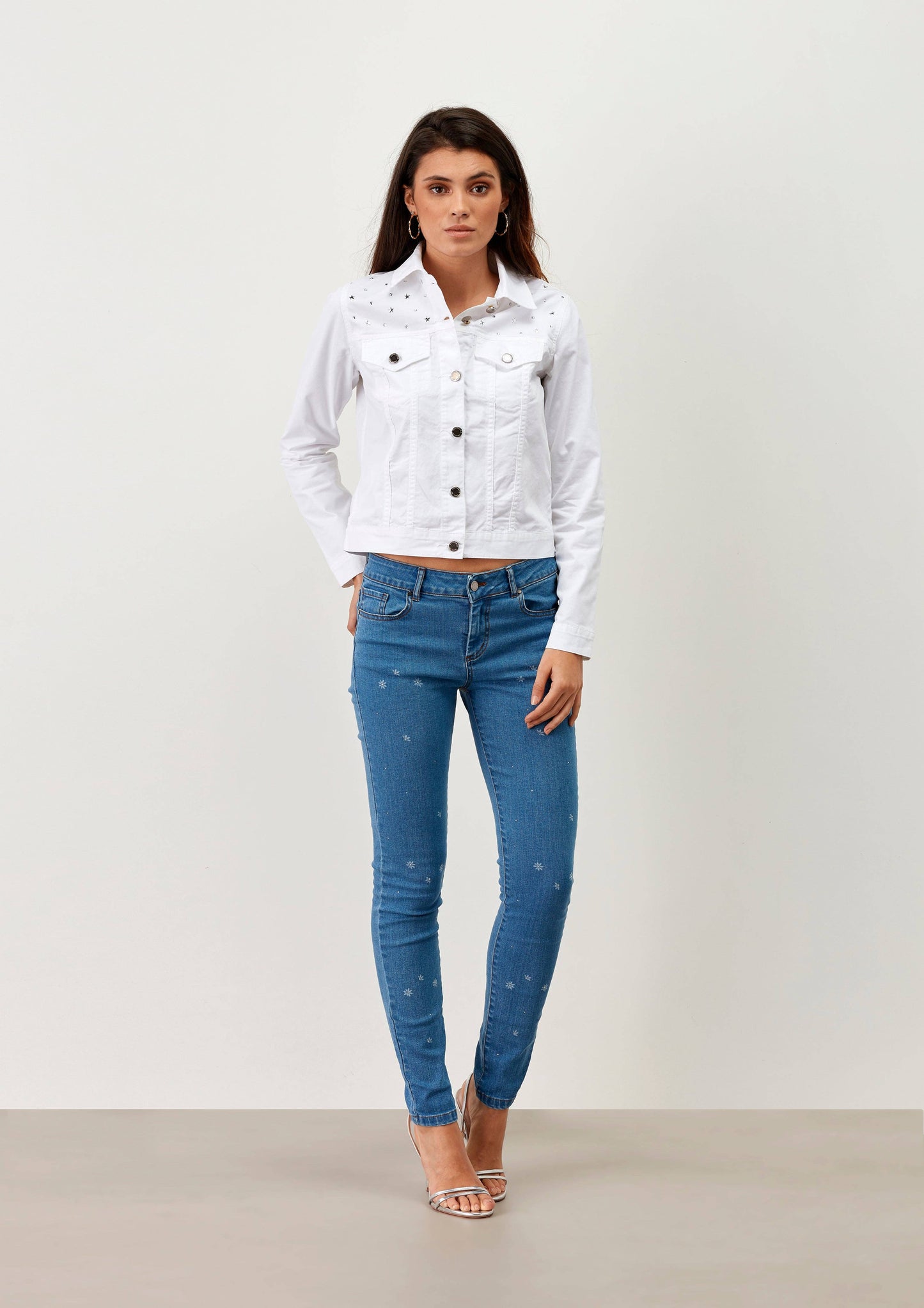 Jeans skinny Banga con strass