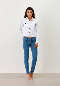 Jeans skinny Banga con strass