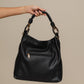 Borsa hobo in ecopelle con manico intrecciato
