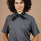 T-shirt boxy in canapa e cotone biologico grigio ardesia