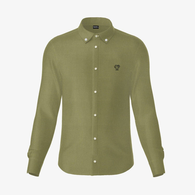 Camicia Oxford verde militare antimacchia