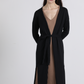 Cappotto lungo morbido con cintura