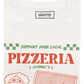 T-shirt Pizzeria con gatto sulla scatola della pizza