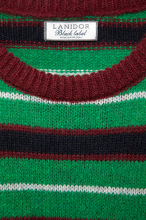Maglione a righe in maglia