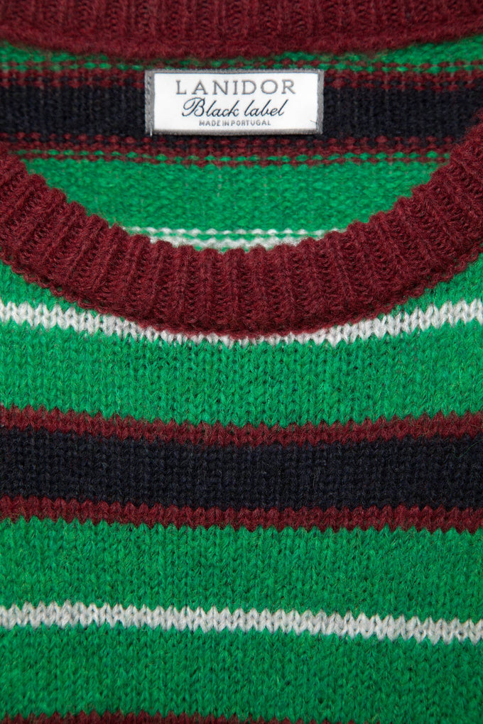 Maglione a righe in maglia