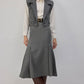 Gilet gessato corto doppiopetto