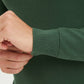 Felpa uomo in cotone a nido d’ape con mezza zip verde menta