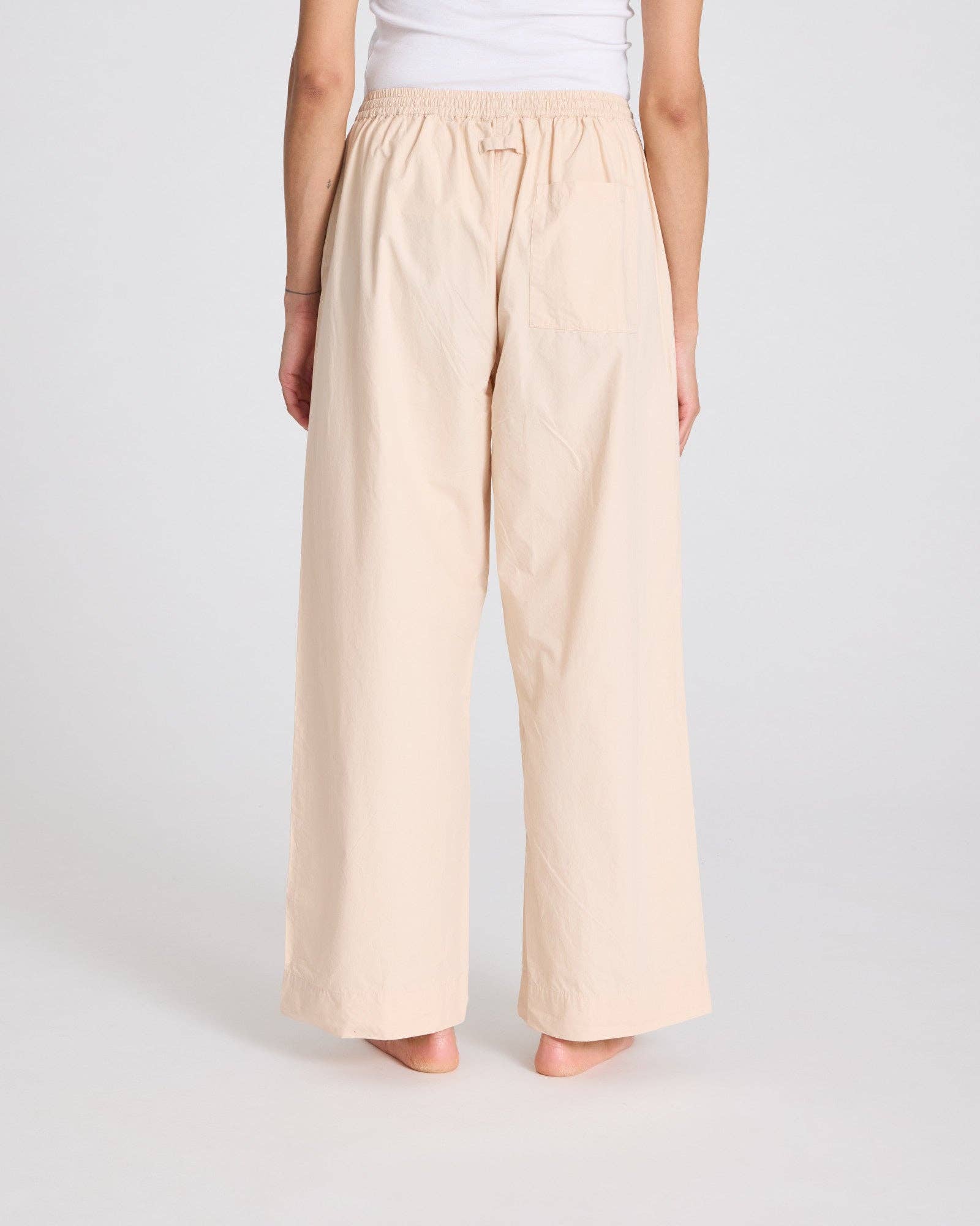 Pantaloni Thilde in popeline di cotone biologico grigio fumo