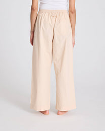 Pantaloni Thilde in popeline di cotone biologico grigio fumo