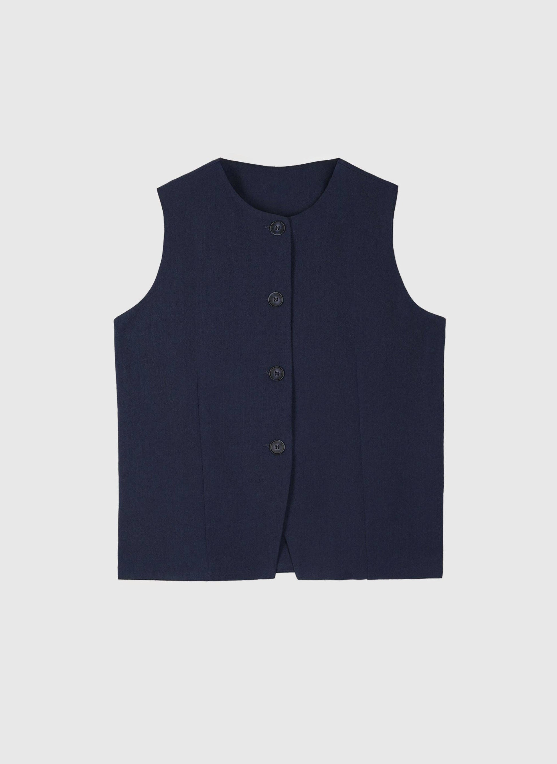 Gilet sartoriale Zola blu navy