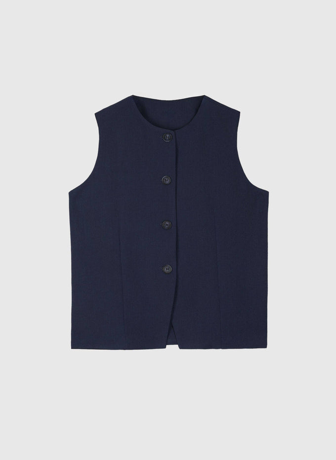 Gilet sartoriale Zola blu navy