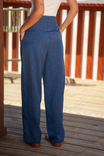 Pantaloni palazzo a vita alta
