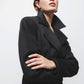 Cappotto doppiopetto con cintura