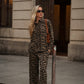Blusa animalier in viscosa