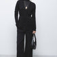 Cappotto cardigan in maglia liscia con cintura