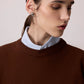 Tunica in maglia a righe bicolore