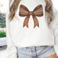 Felpa oversize con stampa fiocco football