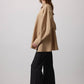 Camicia oversize abbottonata in effetto cupro