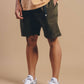 Pantaloncini da arrampicata in cotone Ecodye verde Ivy