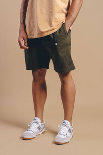 Pantaloncini da arrampicata in cotone Ecodye verde Ivy