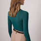 Body basic a maniche lunghe in jersey elasticizzato