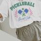 T-shirt Oversize Pickleball Social Club con Grafica