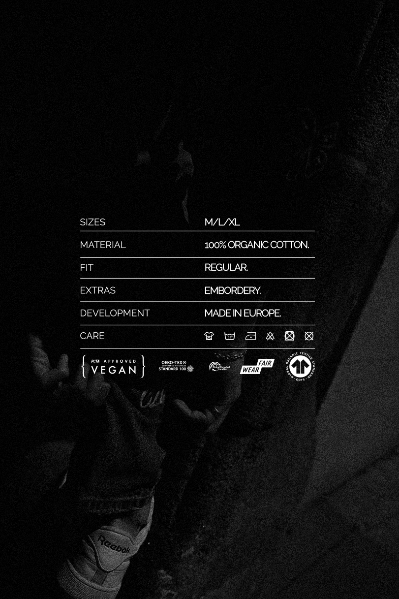 Jeans in denim di cotone organico con ricamo