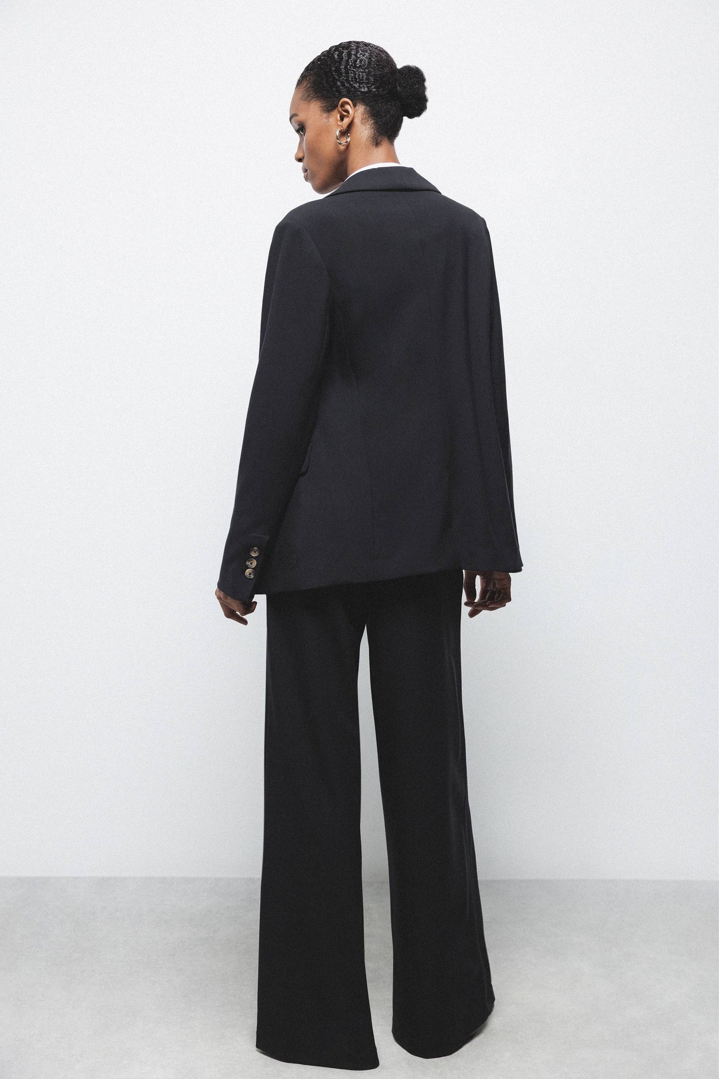 Pantaloni a Gamba Larga con Zip Laterale
