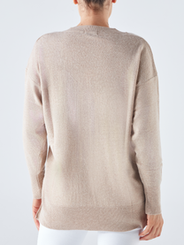 Maglione in maglia con scollo a V