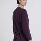 Giacca cardigan in maglia con cintura